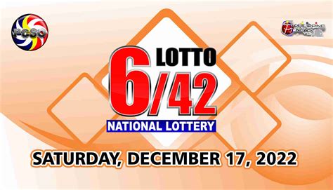 lotto result december 17 2022|6/42 Lotto Result, Saturday, December 17, 2022 – Official PCSO .